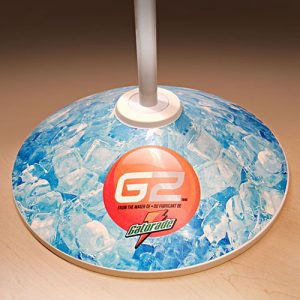 basketball display base round