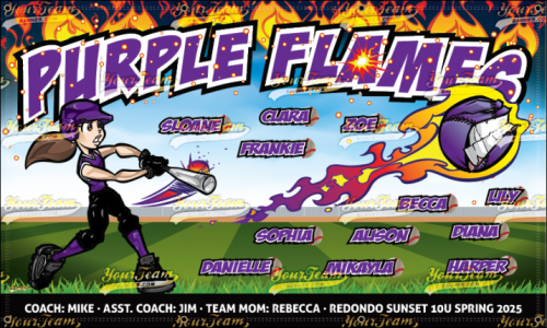 Flames, Purple - 635