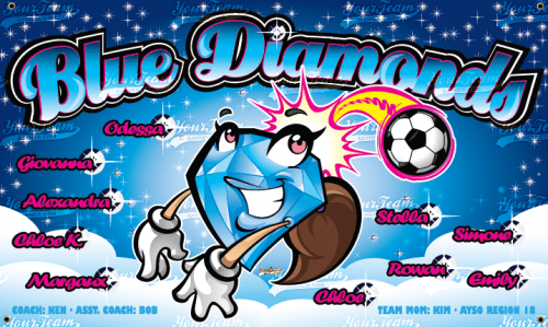 Diamonds, Blue - 480