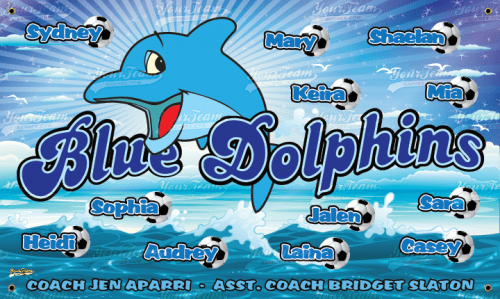 Dolphins, Blue - 491