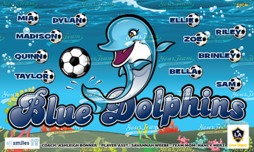 Dolphins, Blue - 492