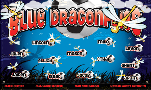 Dragonflies, Blue - 507