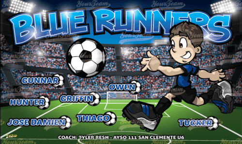 Runners, Blue - 1230