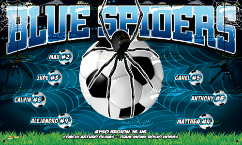 Spiders, Blue - 1350