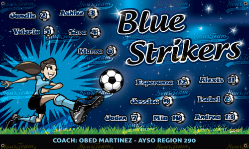 Strikers, Blue - 1390