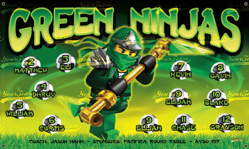 Ninjas, Green - 933