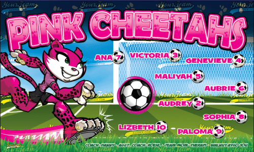 Cheetahs, Pink - 377