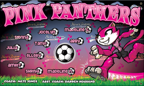 Panthers, Pink - 1020