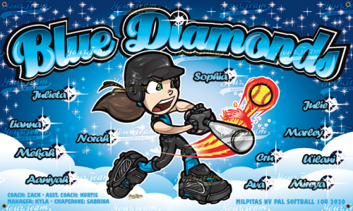 Diamonds, Blue - 615