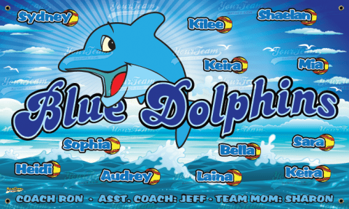 Dolphins, Blue - 306