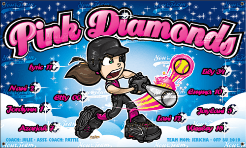 Diamonds, Pink - 616